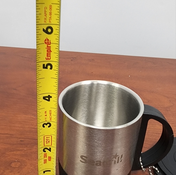 Stainless steel mug w compass lid - Picture 4 of 11